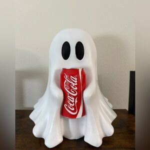 Halloween Ghost Holding Coca Cola Can